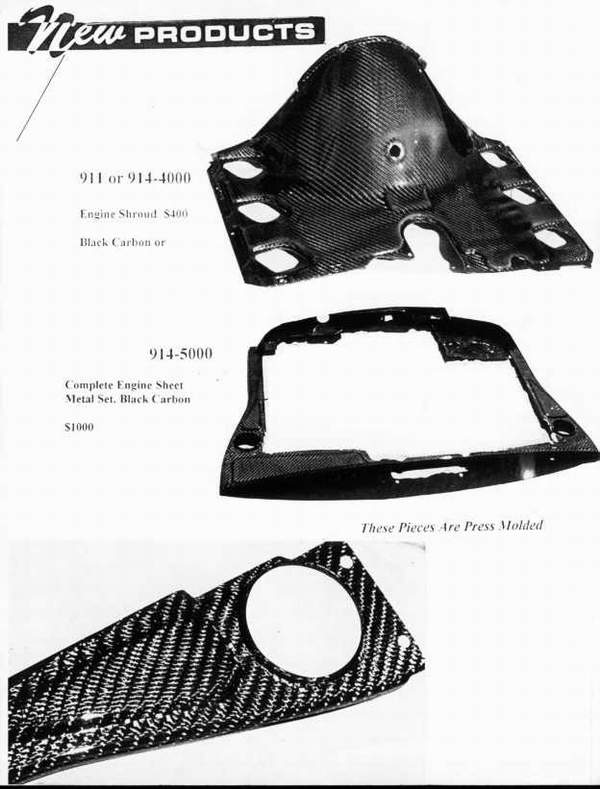 PORSCHE 914 CATALOGUE fiberglass and steel bodyparts